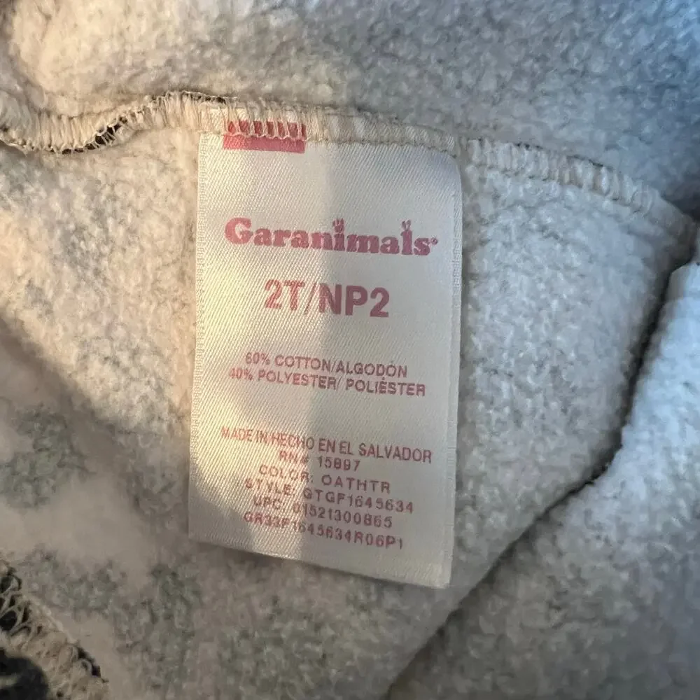Little Lass faux fur vest/Garanimals animal print fleece pants Size 2T - Picture 5 of 5